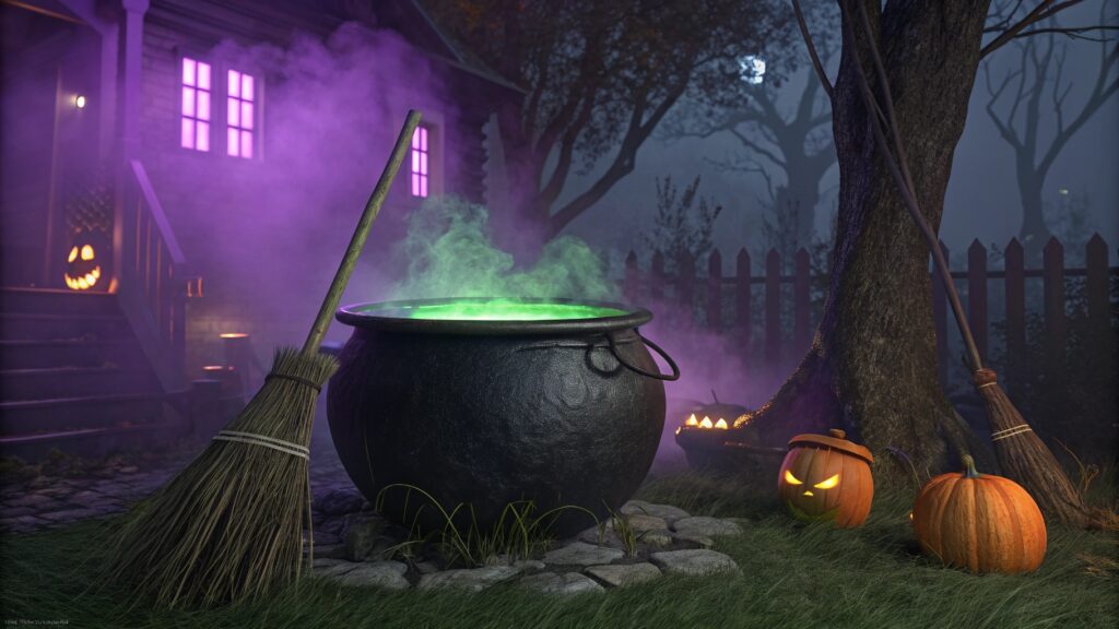 DIY Witch’s Cauldron with Smoke Effect