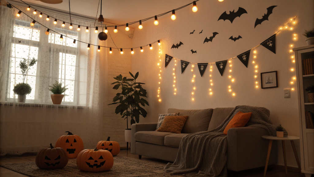 Fairy String Lights with Halloween Accents