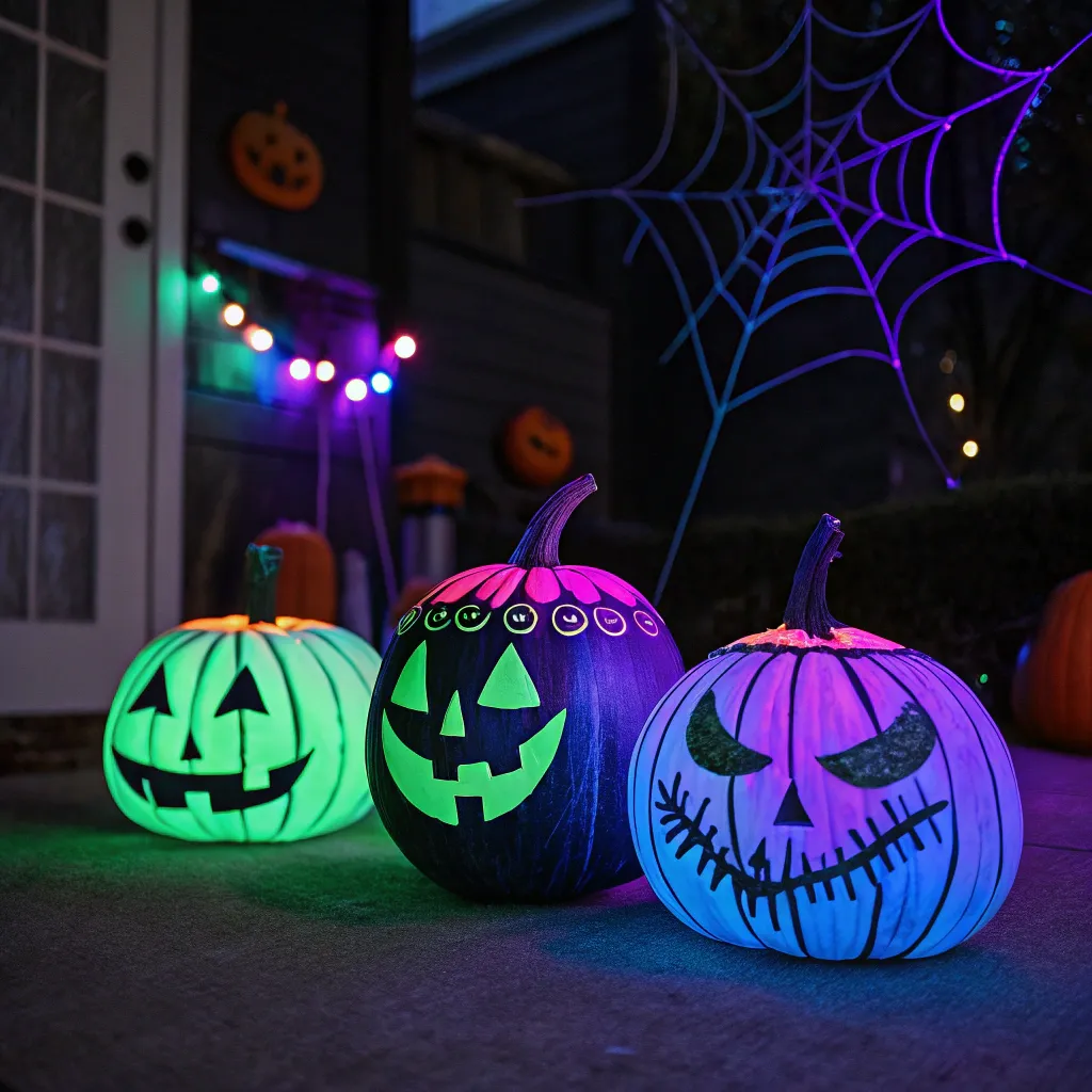 Glow Paint Pumpkins