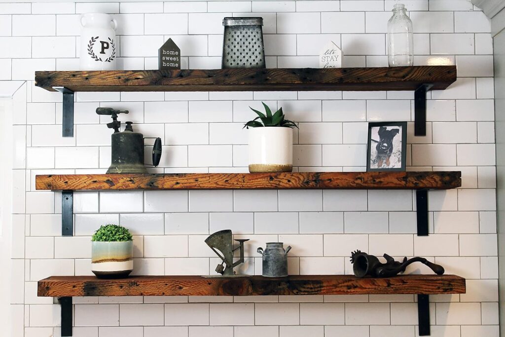 Modern Timber Craft Reclaimed Wood Shelf