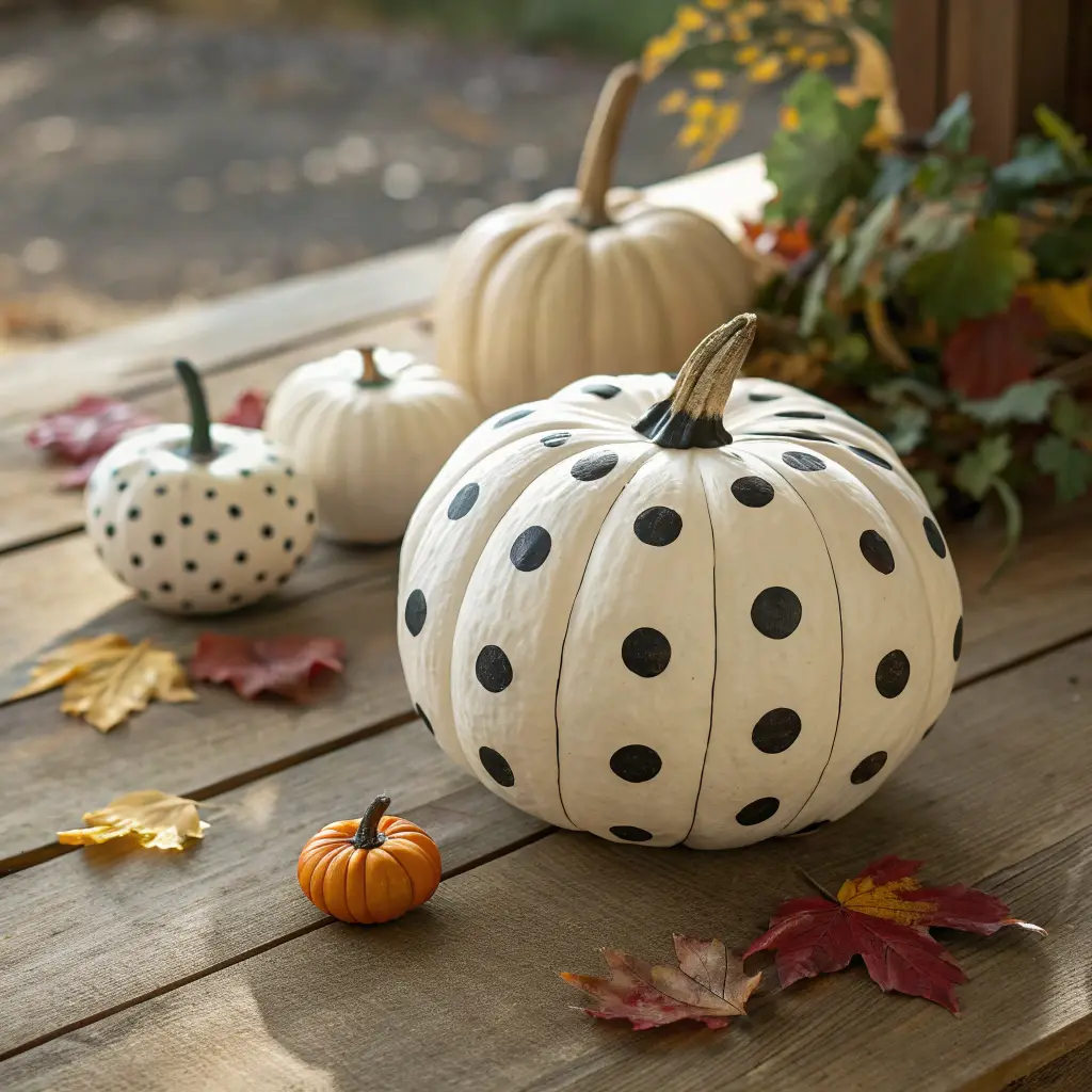Polka Dot Pumpkin