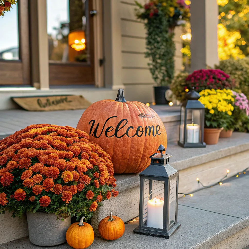 Pumpkin Welcome Sign