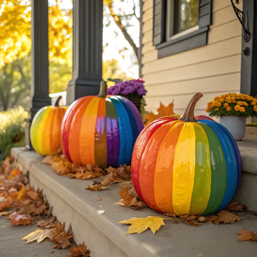 Rainbow Pumpkins