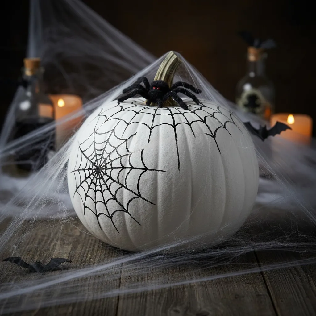 Spider Web Pumpkin