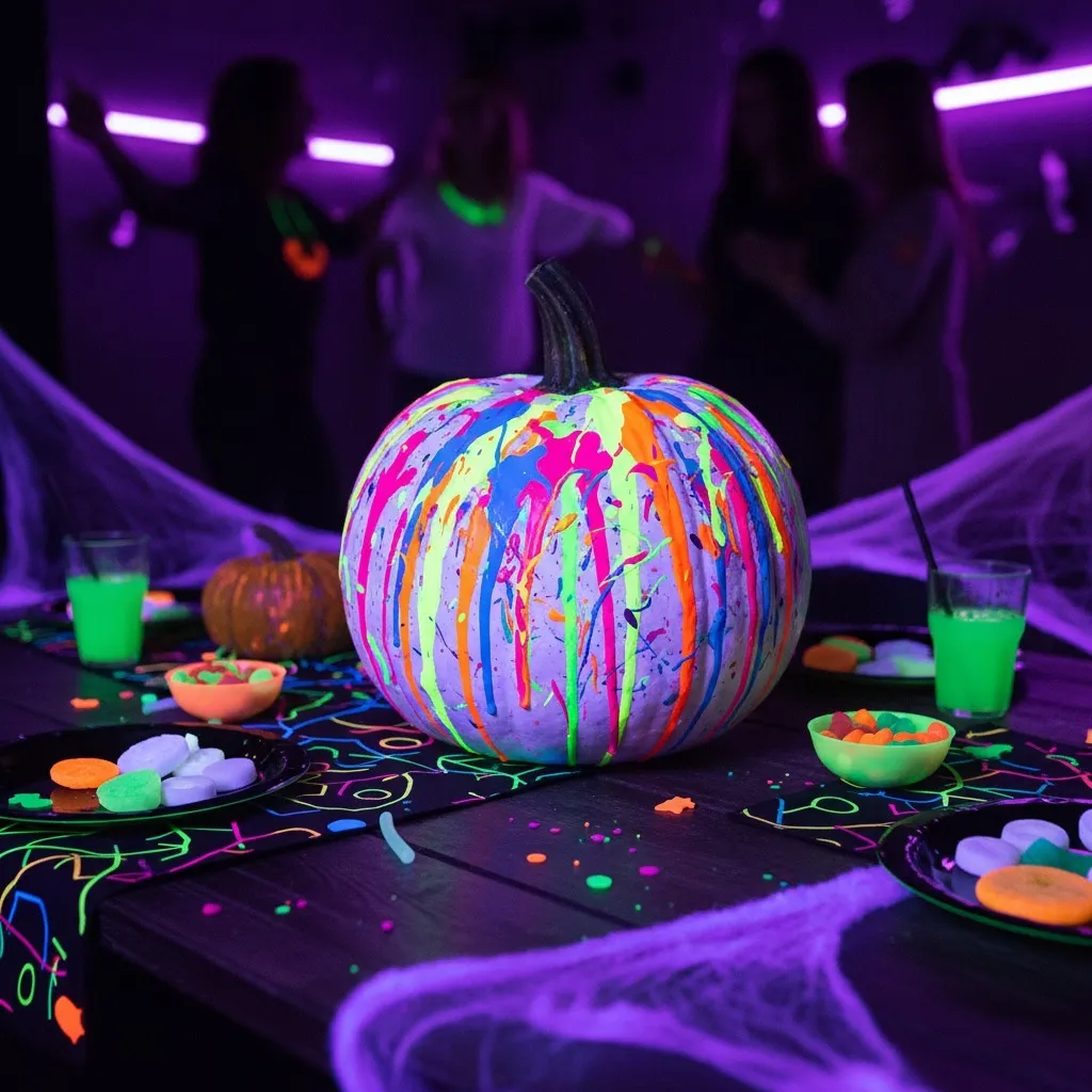 Splatter Paint Pumpkin
