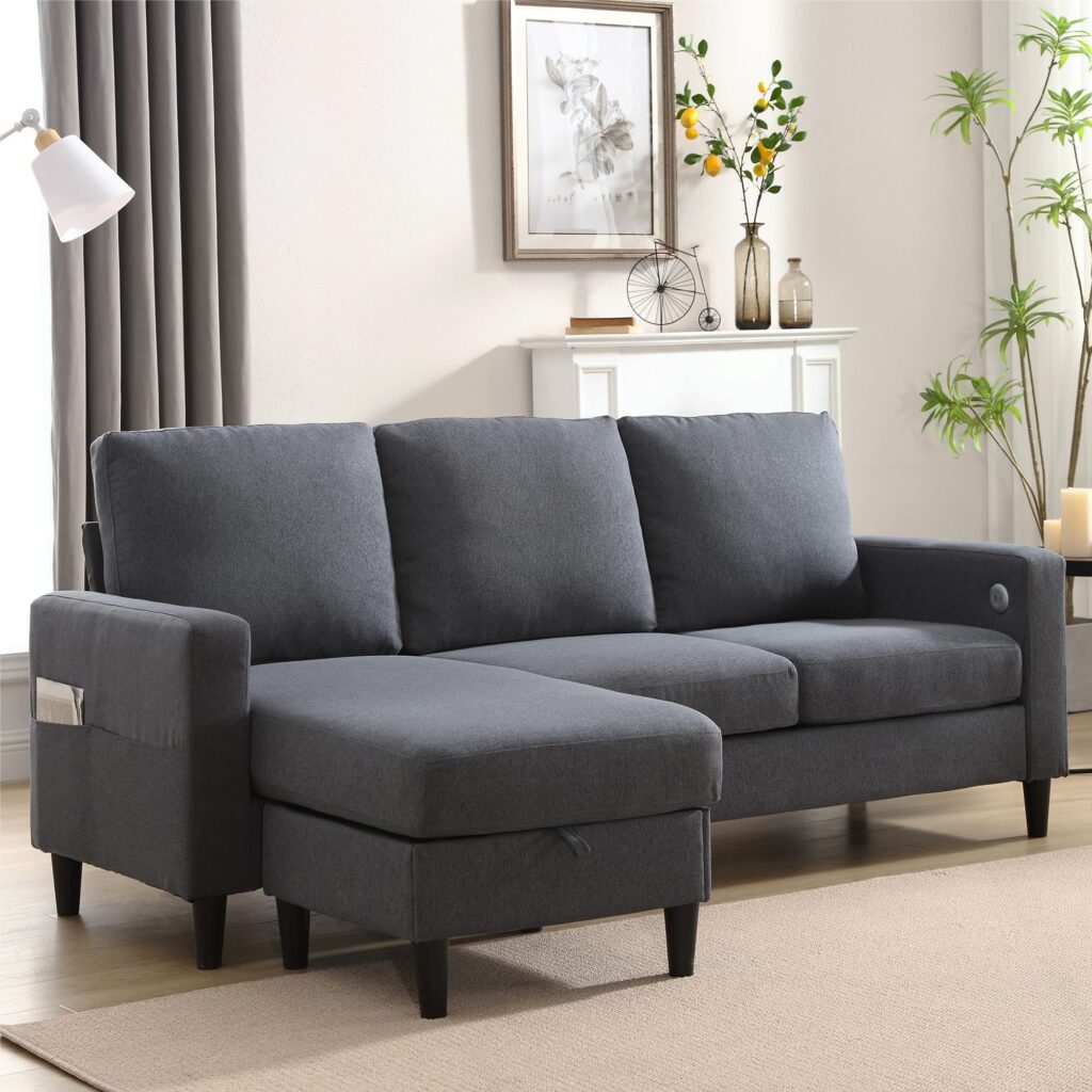 Siiejia Convertible Sectional Sofa