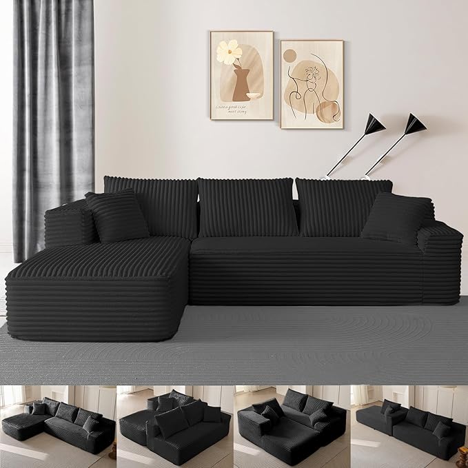 Avenix Boneless Cloud Sectional Couches