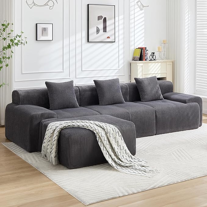 Boneless Sectional Upholstered (No Assembly Required)