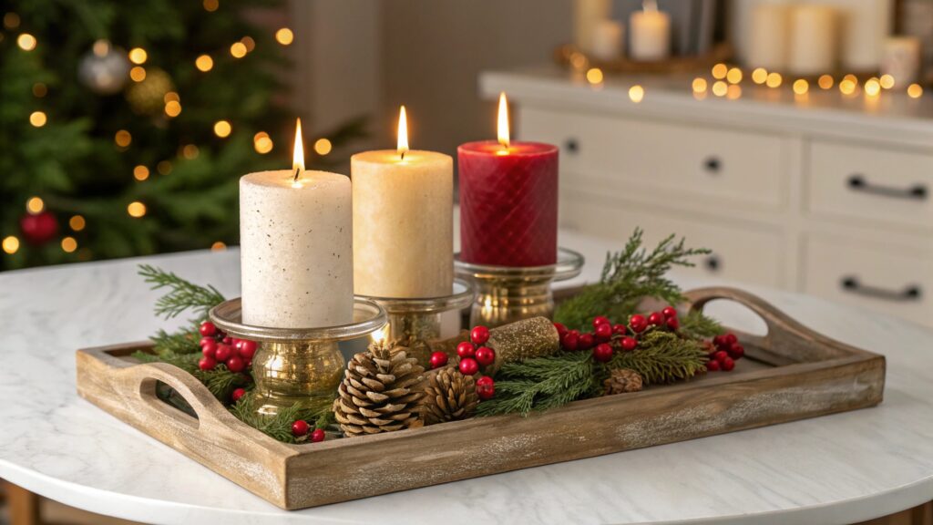 Christmas Candles & Candle Holders