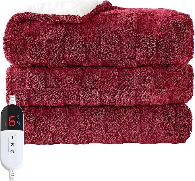 Easthome Electric Heated Throw Blanket