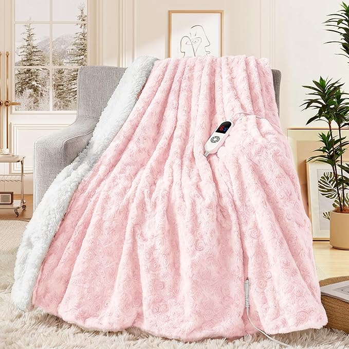 MAXEVE Heated Electric Throw Blanket