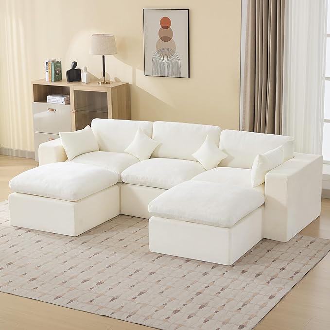 Oversized Convertible Boneless Sectional Sofa